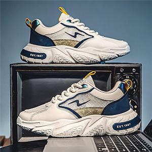 Чоловічі дихаючі спортивні кросівки CHICMARK на шнурівці для бігу та хайкінгу synthetic.ua - Фото 1