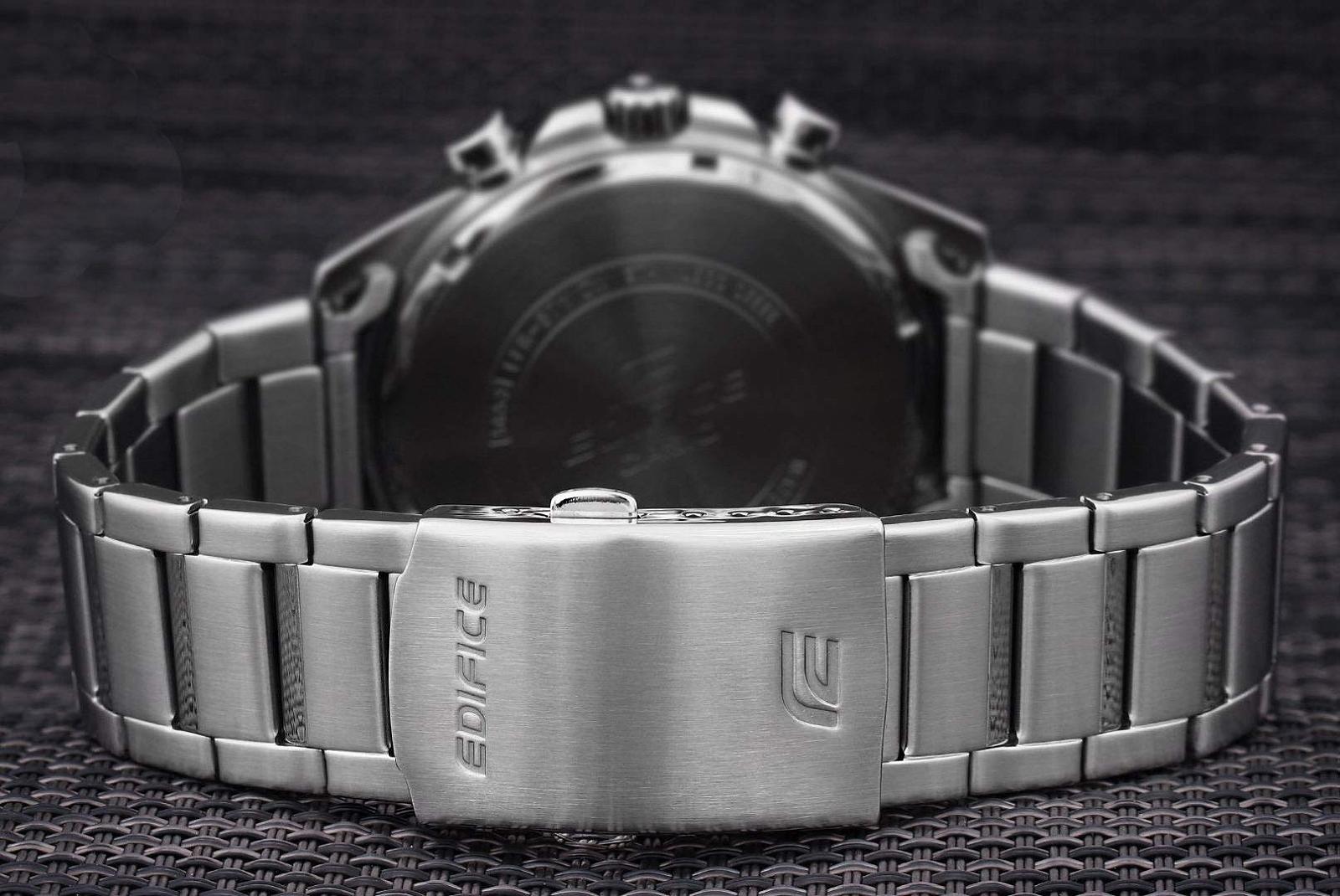 Чоловічий годинник Casio Quartz Edifice з хронографом та з ремінцем з нержавіючої сталі, фото №3