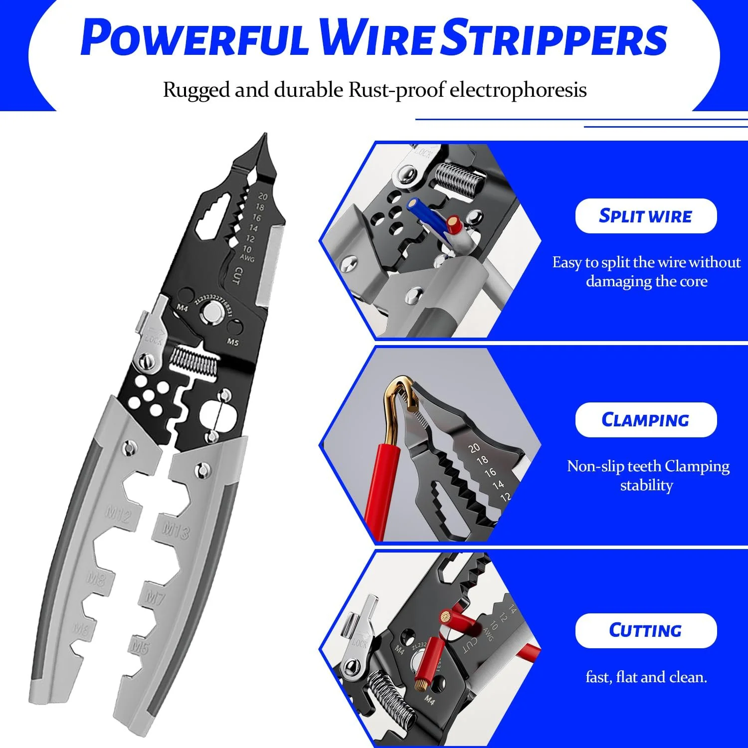 Стрипер багатофункціональний 28 в 1 зі сталлю 65 Mn, фото №6