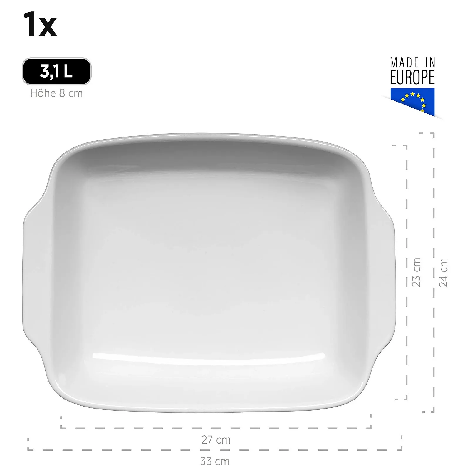 Форма для запекания Mäser Kitchen Time прямоугольная Серая, фото №3