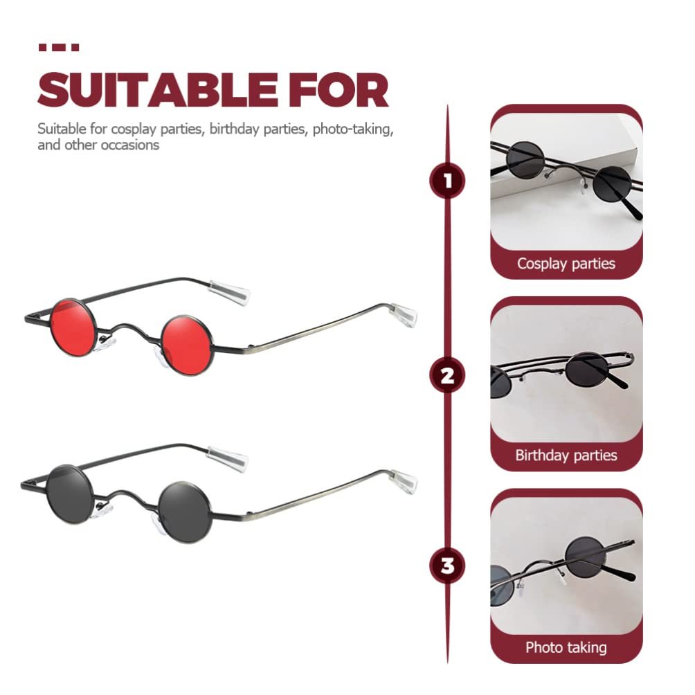 Сонцезахисні окуляри SOIMISS круглі, маленькі, ретро, поляризовані, чорні, червоні (2 шт), фото №9 Сонцезахисні окуляри SOIMISS круглі, маленькі, ретро, поляризовані, чорні, червоні (2 шт), фото №9