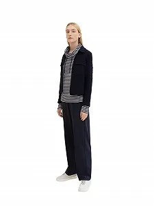 Tom Tailor Женский Свитшот из органического хлопка с шалевым воротником synthetic.ua - Фото 1