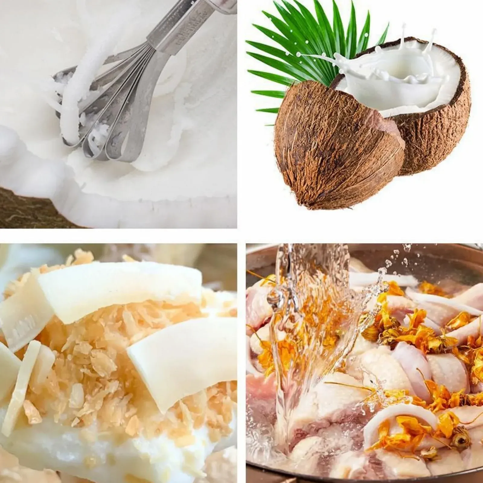 Терка Mumusuki для кокосу, скребок для кокосу з нержавіючої сталі, фото №7