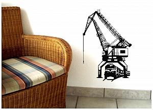 Наклейка на стіну Harbour Crane Goods Train synthetic.ua - Фото 1