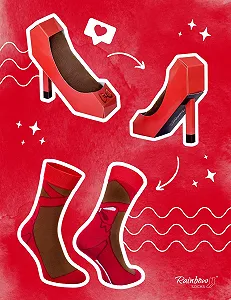 Шкарпетки Rainbow Socks Стилетто Box - Жіночі - 1 пара synthetic.ua - Фото 1