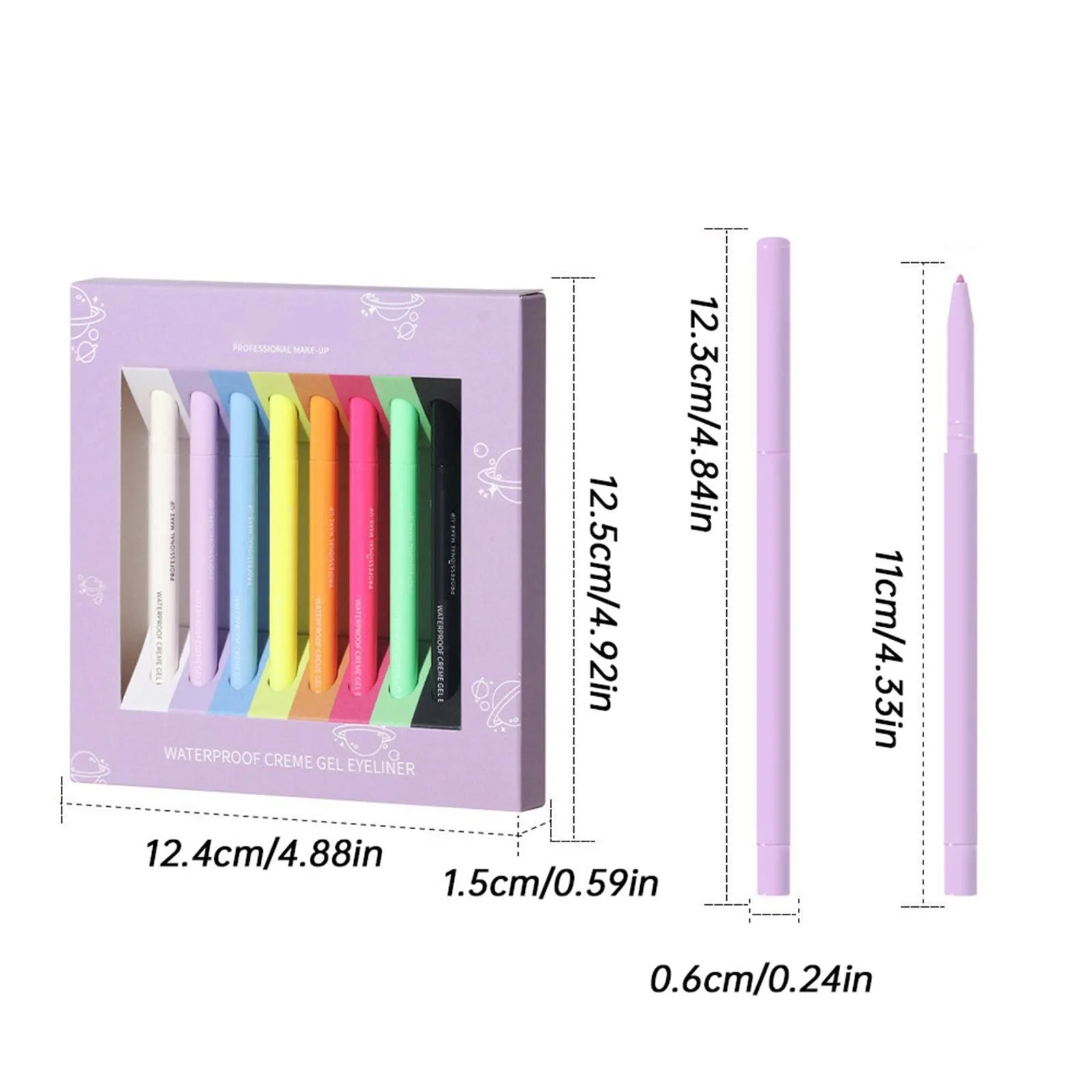 Гелевий лайнер Чорний матовий, фото №6