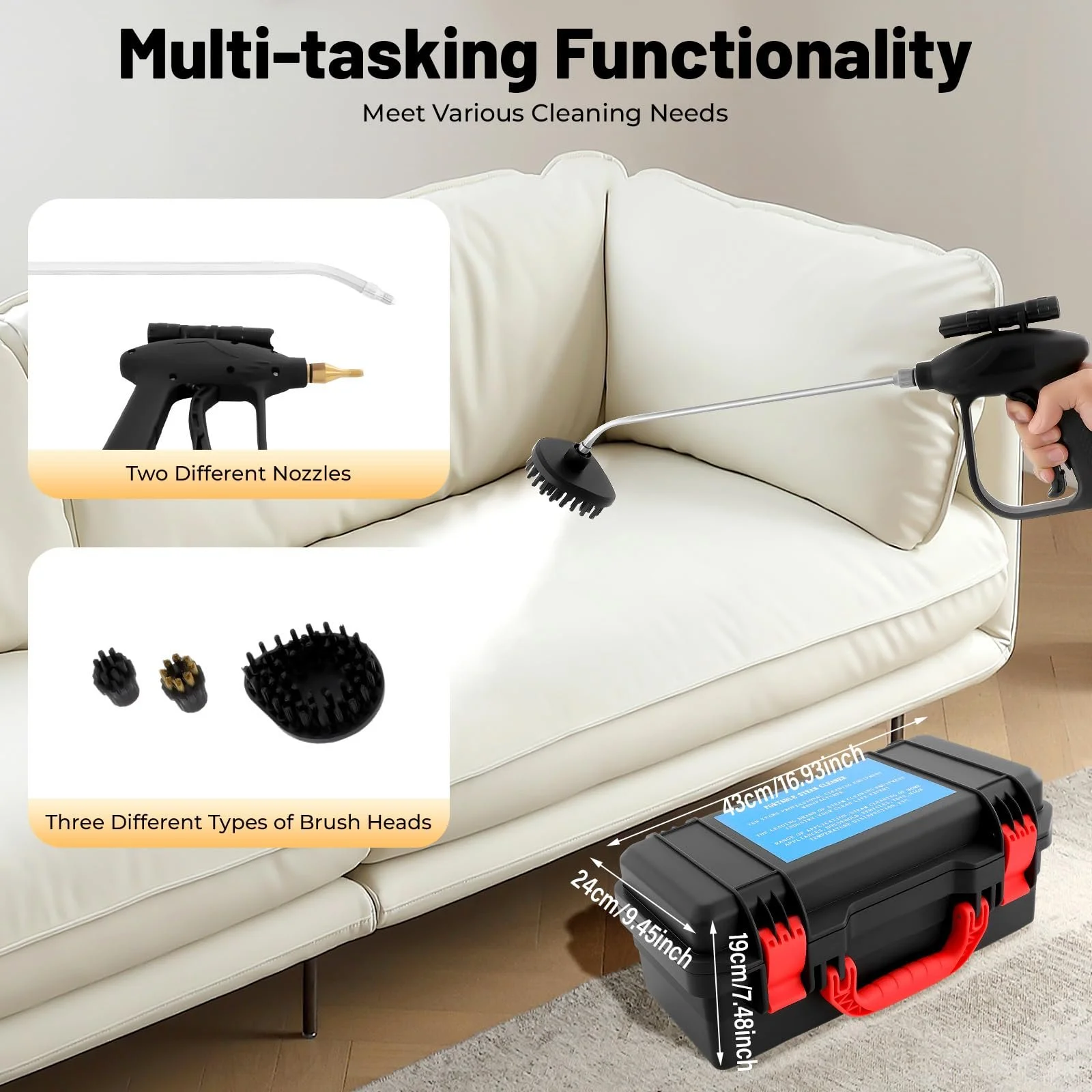 Пароочисник високого тиску 3000W 220V 3-5 бар 130°C, фото №3 Пароочисник високого тиску 3000W 220V 3-5 бар 130°C, фото №3