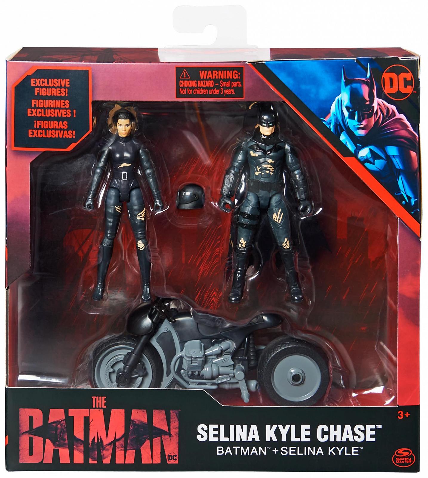 Ігровий набір DC Comics Batman The Batman, фігурки Бетмен та Селіна Кайл 10 см, мотоцикл Селіни Кайл, фото №5