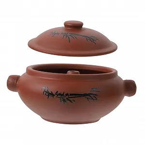 Керамічна каструля для приготування на пару та супів термостійка - Фото 1