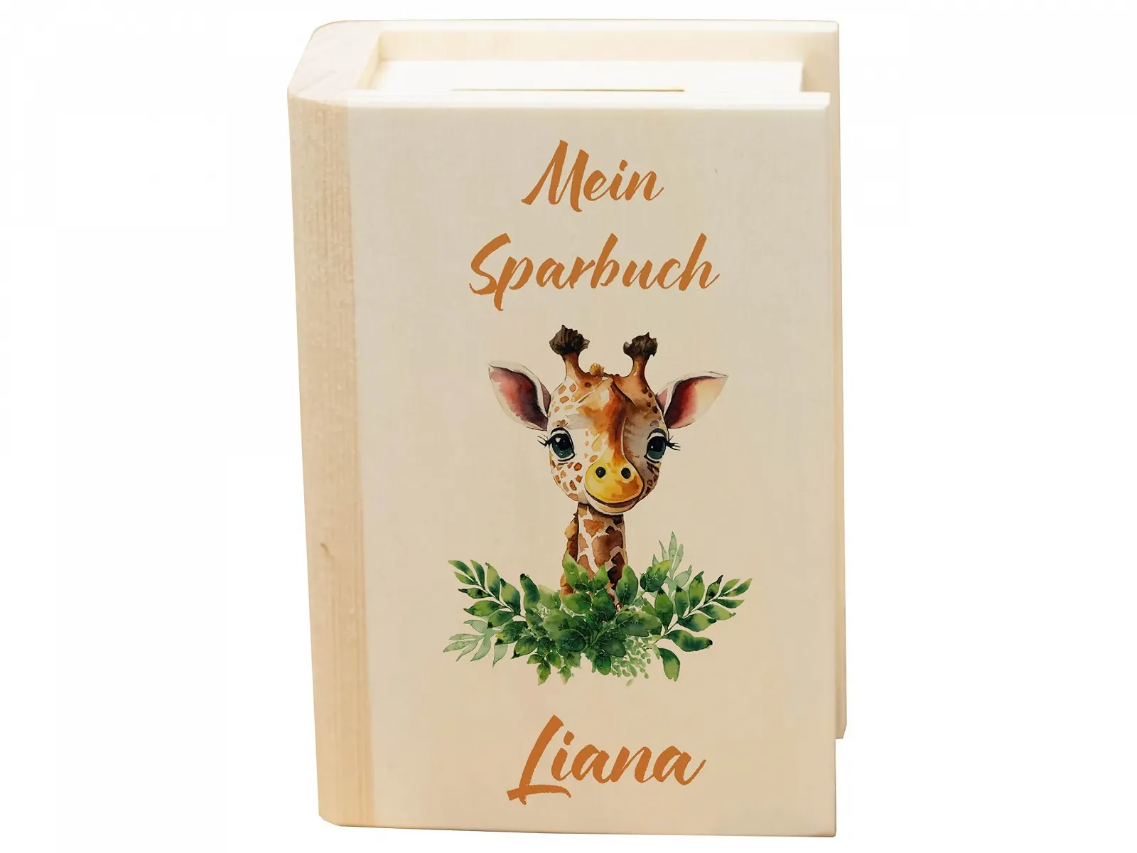 Скарбничка My First Money Book дерев'яна персоналізована, фото №1