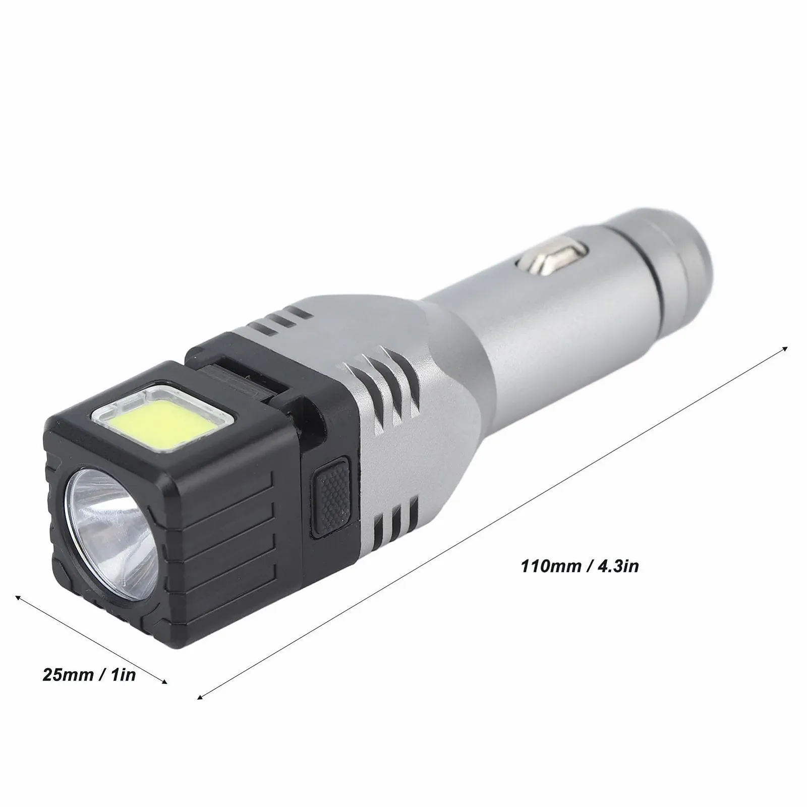 Ручной фонарик EVTSCAN с автомобильным штекером, перезаряжаемый, с двойным источником света, сверхъяркий, мини (одинарный свет), фото №4 Ручной фонарик EVTSCAN с автомобильным штекером, перезаряжаемый, с двойным источником света, сверхъяркий, мини (одинарный свет), фото №4