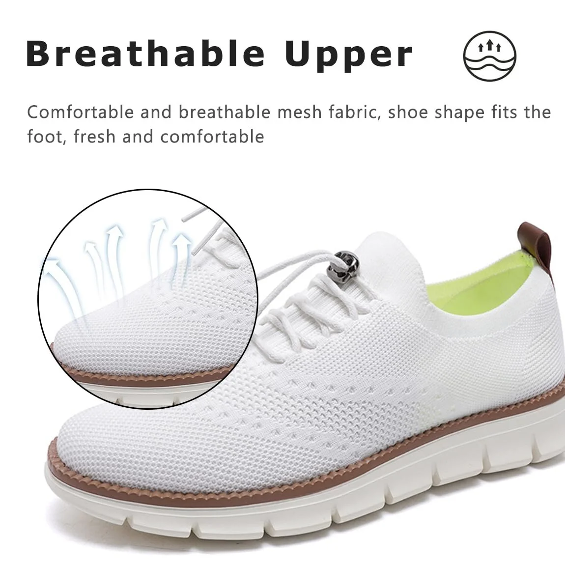 Кросівки Sudychen Oxford Тканина Сітка Легкі Повсякденні Сліпони Дихаючі Елегантні, фото №2 Кросівки Sudychen Oxford Тканина Сітка Легкі Повсякденні Сліпони Дихаючі Елегантні, фото №2