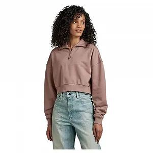 Женская кофта G-STAR RAW Cropped Half Zip Loose - Фото 1