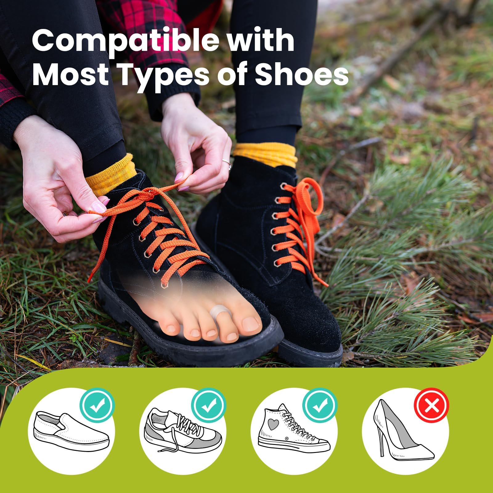 Коректор для пальців стопи Bukihome Гелеві випрямлячі для пальців 12 штук, фото №7 Коректор для пальців стопи Bukihome Гелеві випрямлячі для пальців 12 штук, фото №7