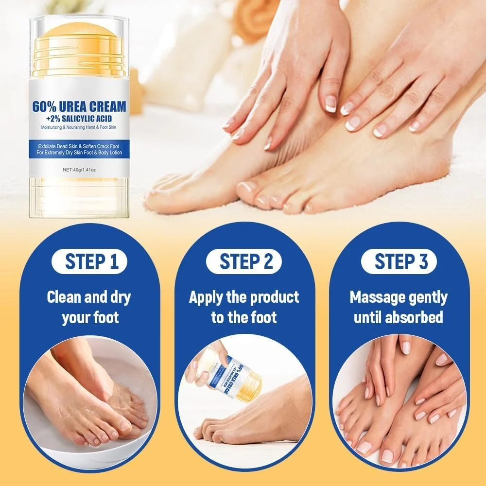 Крем для ног Urea Cream 60% увлажняющий против трещин 40 г, фото №3