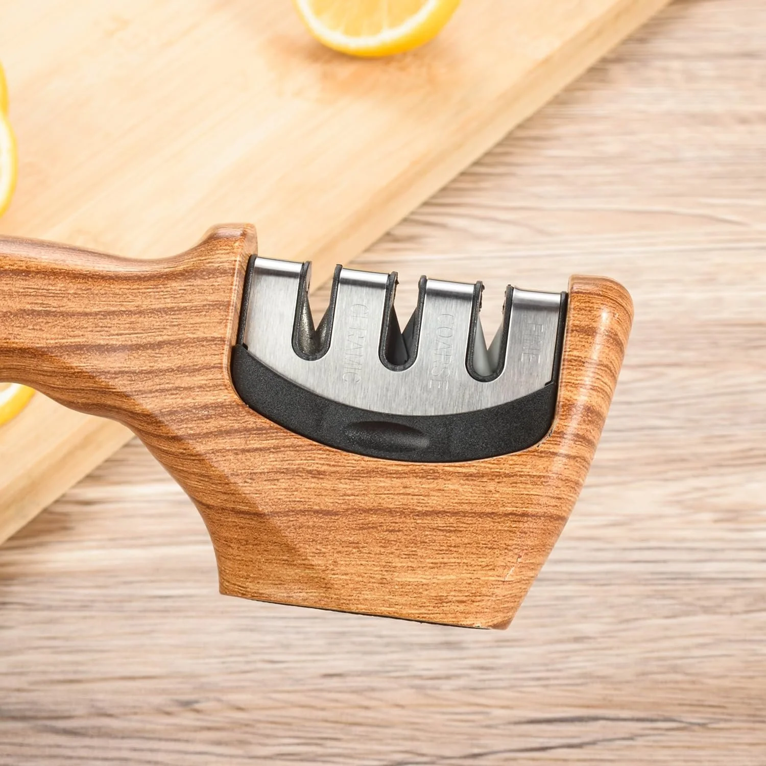 Точило для ножів 3-ступенева професійна Wood Grain, фото №8