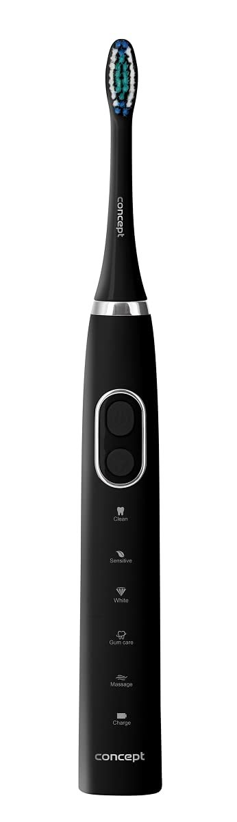 Електрична звукова зубна щітка CONCEPT Hausgeräte ZK4011 38 000 коливань/хв Дорожній чохол Чорна, фото №6