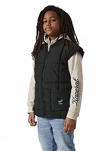 Куртка KAPORAL для детей ONELO Черный 16A Свободный крой Без рукавов - Фото 1