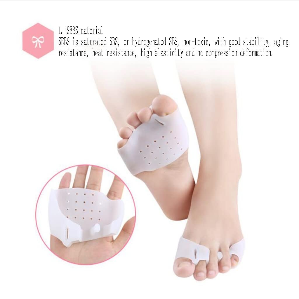 Роздільник пальців DREI-Loch-Clip-Frontpolster для корекції Hallux Valgus, захисні гелеві накладки для передньої частини стопи, фото №5