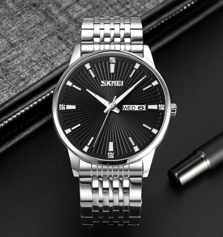 Годинник Skmei 9323SIBK Silver-Black, фото №3