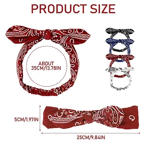 Обруч на голову Paisley с ушками кролика (4 шт.) synthetic.ua - Фото 1