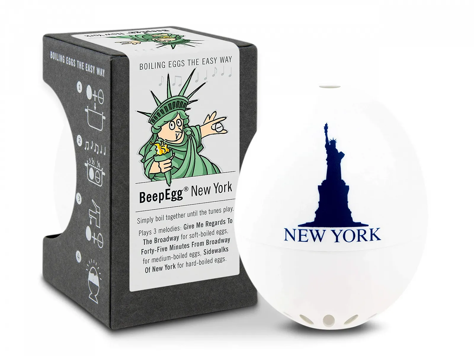 Таймер для яиц PiepEi New York 3 Melodies, фото №1 Таймер для яиц PiepEi New York 3 Melodies, фото №1