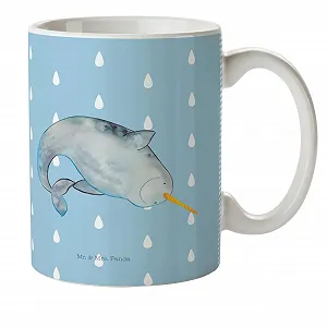 Кружка Детская Mr. & Mrs. Panda Narwhal Пластиковая Ударопрочная - Фото 1