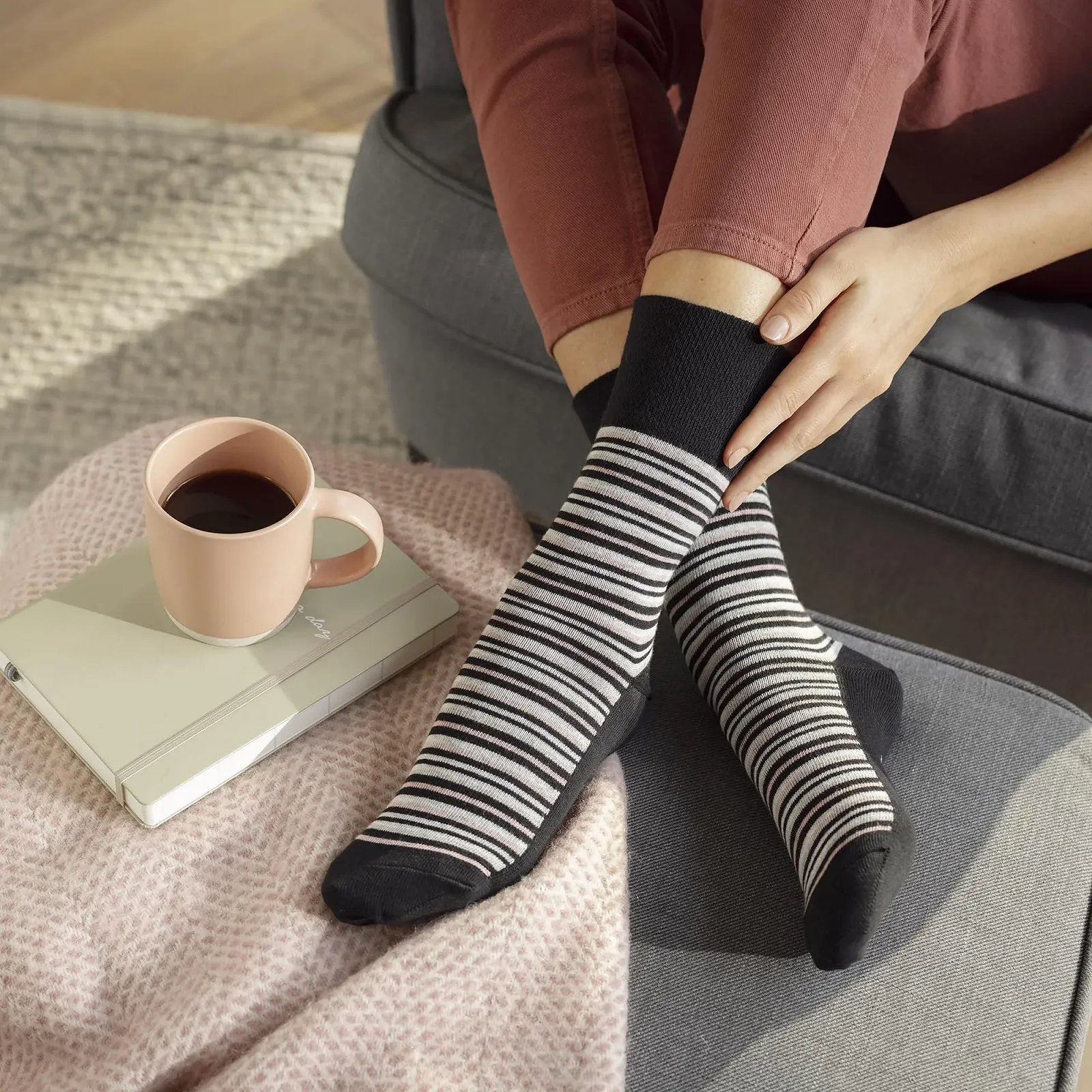 Женские носки SOCK SHOP GENTLE GRIP Хлопок, 12 пар, фото №5