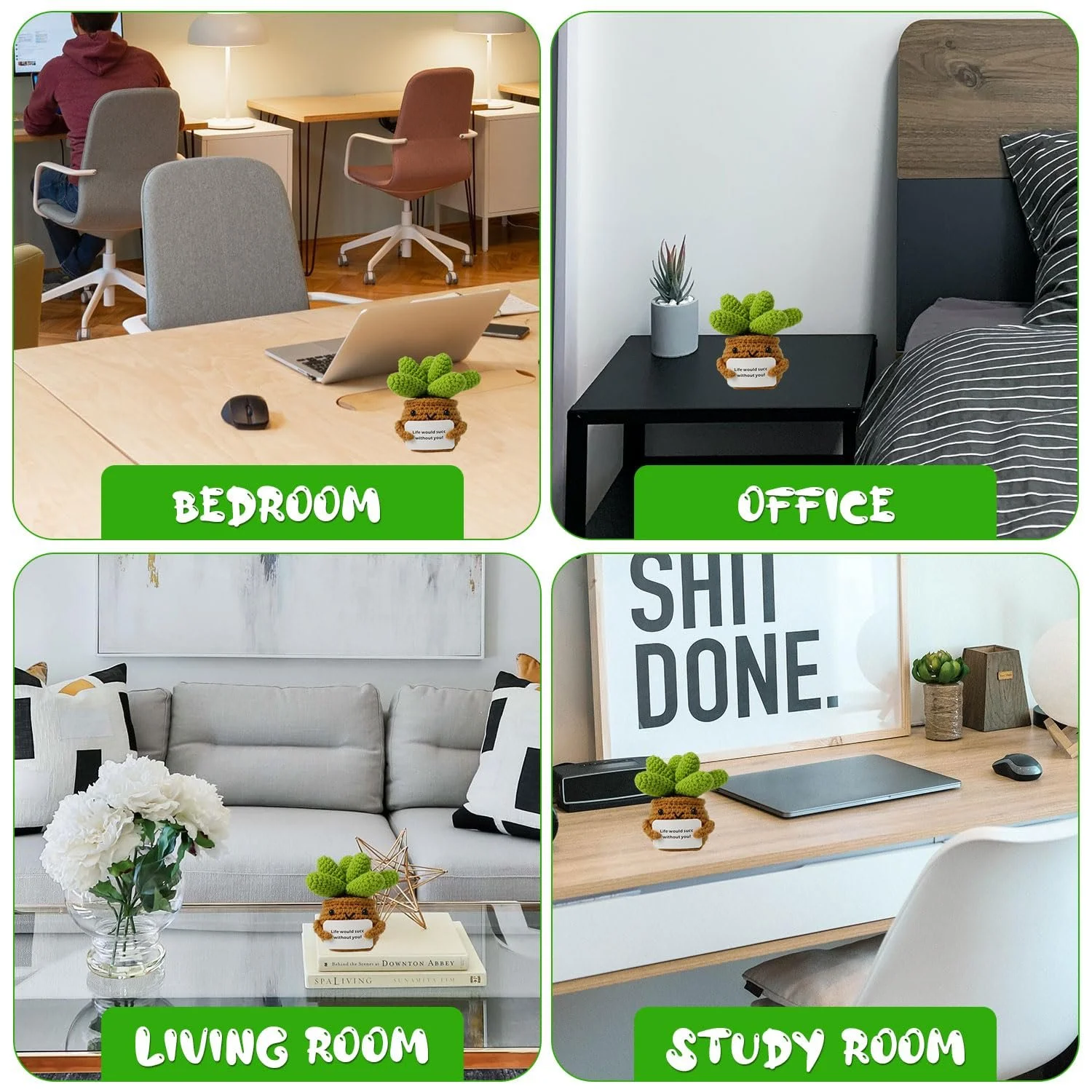 Суккуленты NQEUEPN Mini Стильные Позитивные Вязаные Кукольные Украшения, фото №5 Суккуленты NQEUEPN Mini Стильные Позитивные Вязаные Кукольные Украшения, фото №5