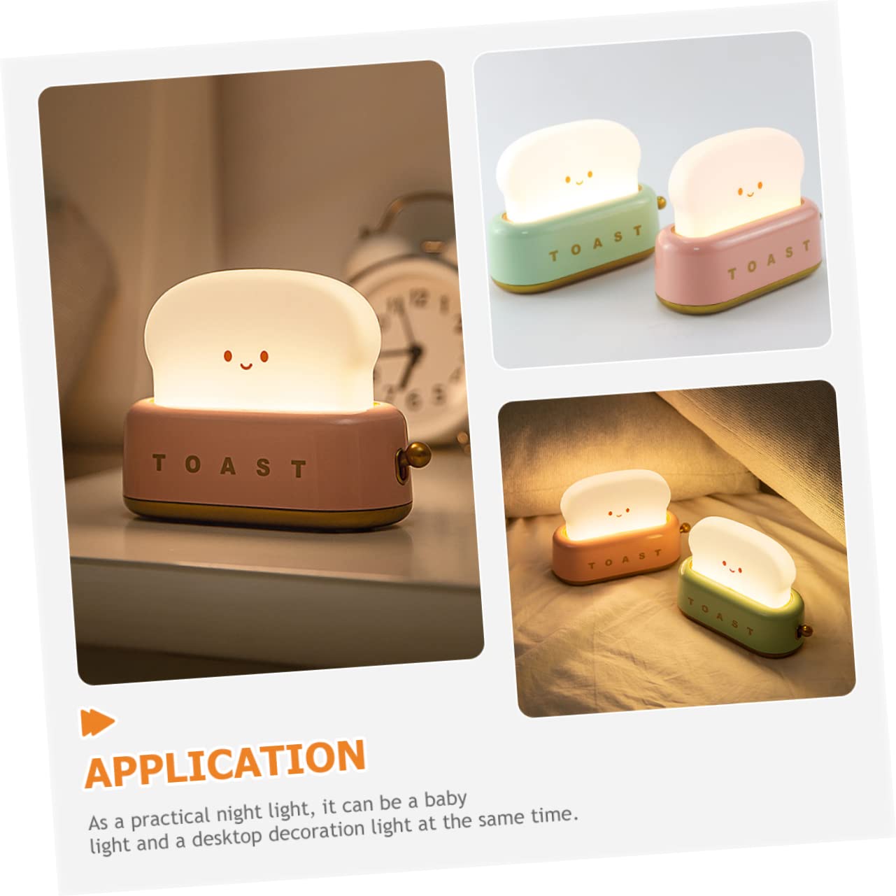 Пакунок HOMSFOU 3 Світильники LED Настільний Лампа для дитячої кімнати Нічні Лампи Батарея, фото №6