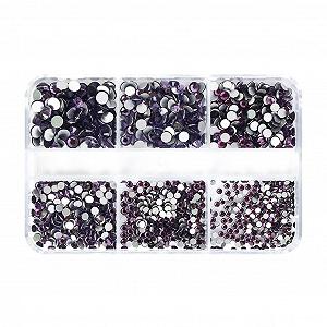 Міні-підвіски для нігтів 3D-кристали для манікюру DIY, 6 відділень - Фото 1