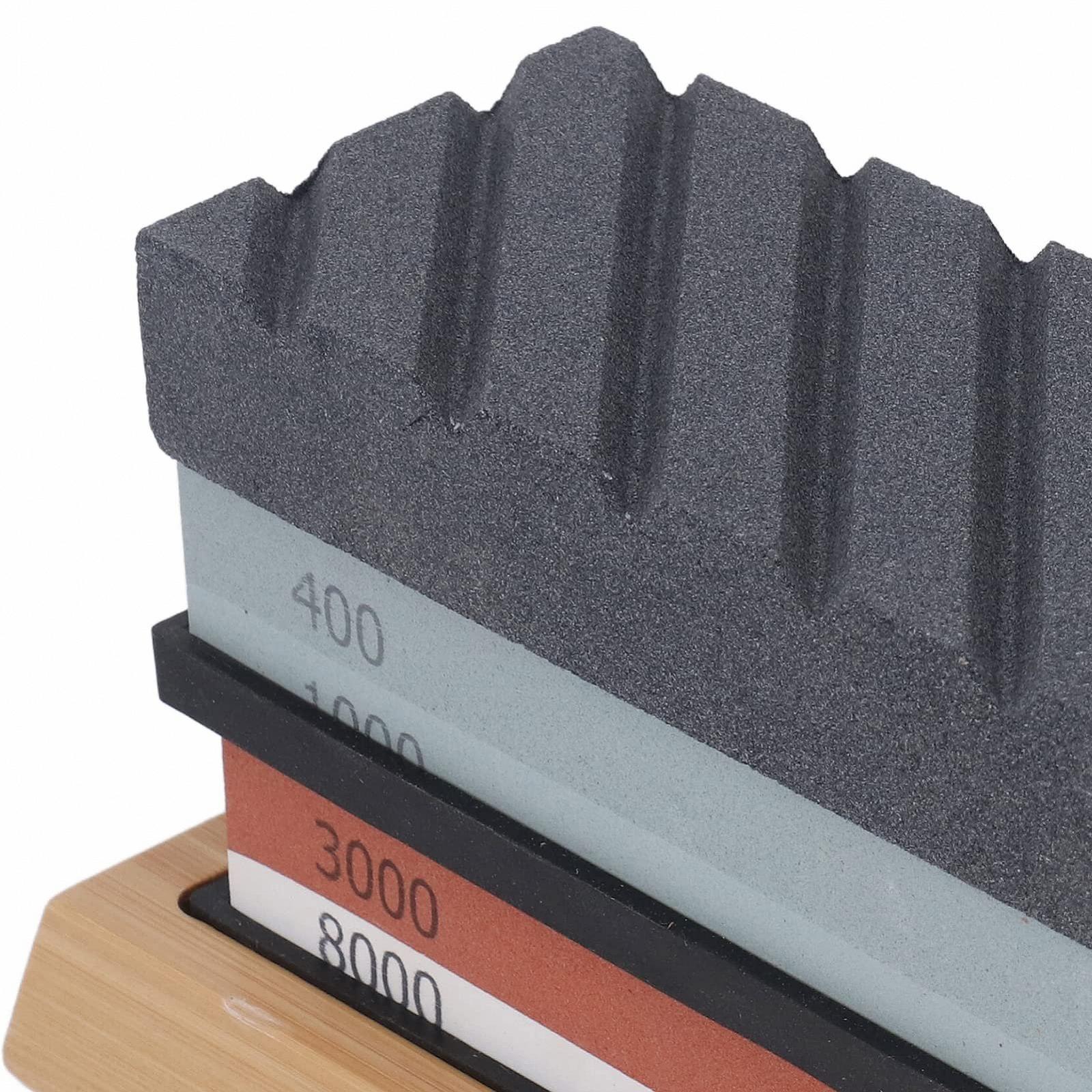 Набор точильных камней Schärfen Whetstone на бамбуковом основании для кухонных ножей и инструментов, фото №9 Набор точильных камней Schärfen Whetstone на бамбуковом основании для кухонных ножей и инструментов, фото №9