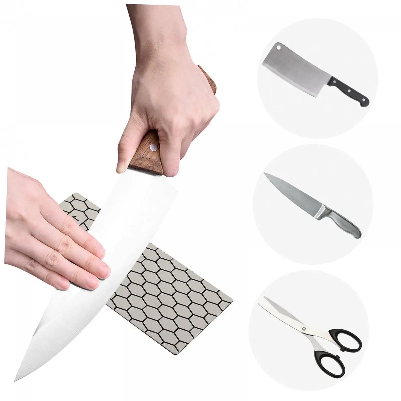 Набір точилок для ножів BESTYASH Diamond 3 шт. алмазні двосторонні зернисті, фото №9