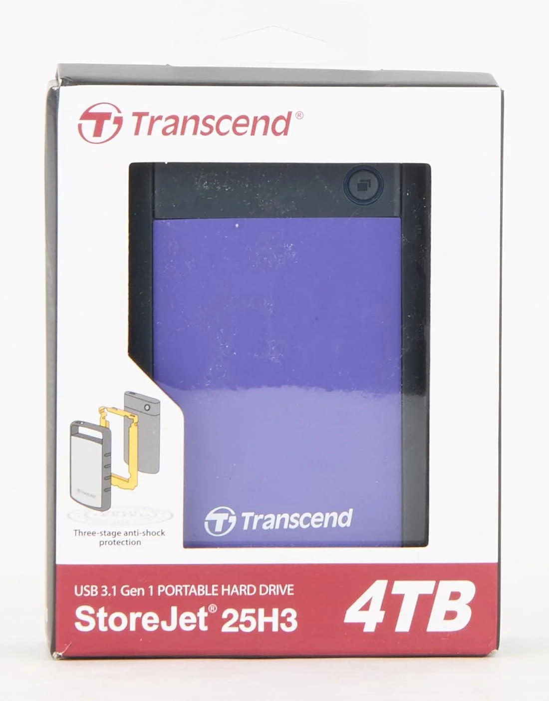 Захищений зовнішній HDD Transcend StoreJet 25H3 USB 3.1 Gen 1, фото №6 Захищений зовнішній HDD Transcend StoreJet 25H3 USB 3.1 Gen 1, фото №6