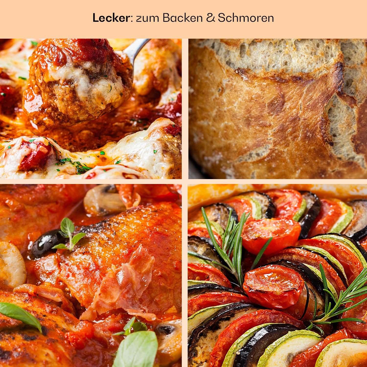 Жаровня емальована чавунна 4 л з кришкою для духовки та індукції, фото №6 Жаровня емальована чавунна 4 л з кришкою для духовки та індукції, фото №6