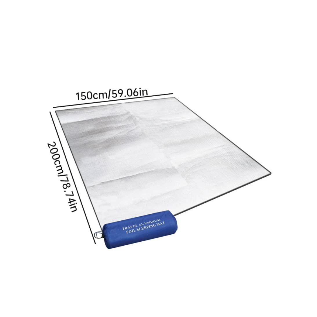 Коврик для кемпинга Aluminium Foil Camping Mat 78.74 x 59.06 дюймов, фото №3