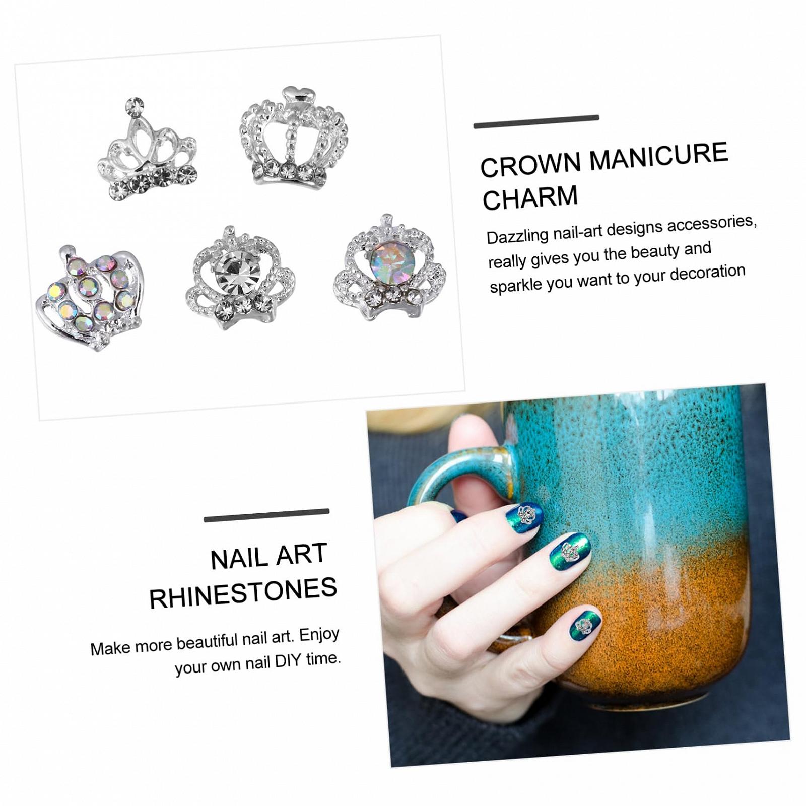 Украшения для ногтей FRCOLOR Корона 100 шт., фото №6