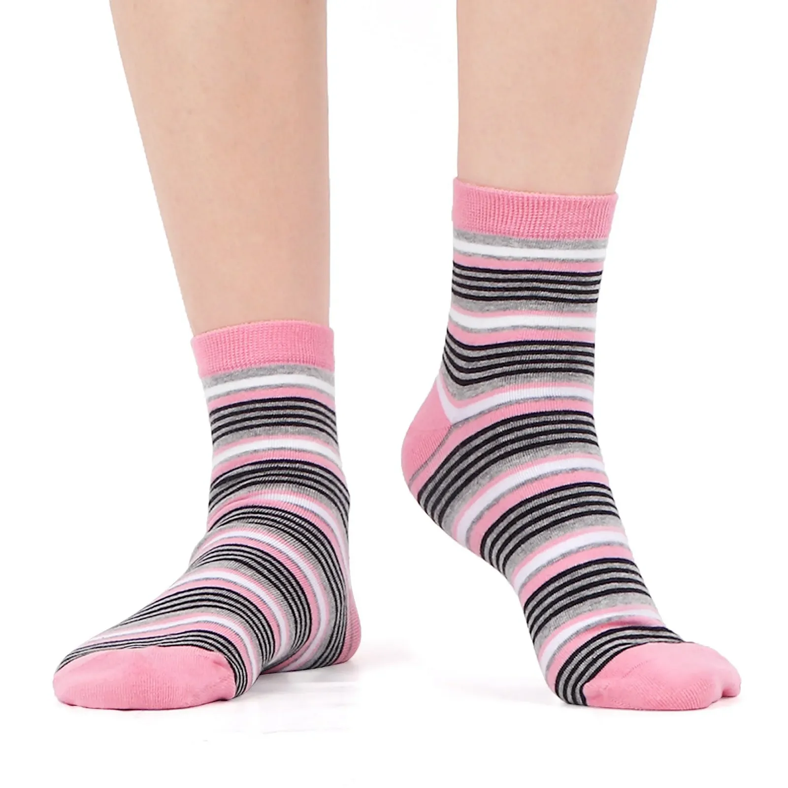 Шкарпетки WeciBor Quarter з малюнком, кольорові, 6 пар, фото №4