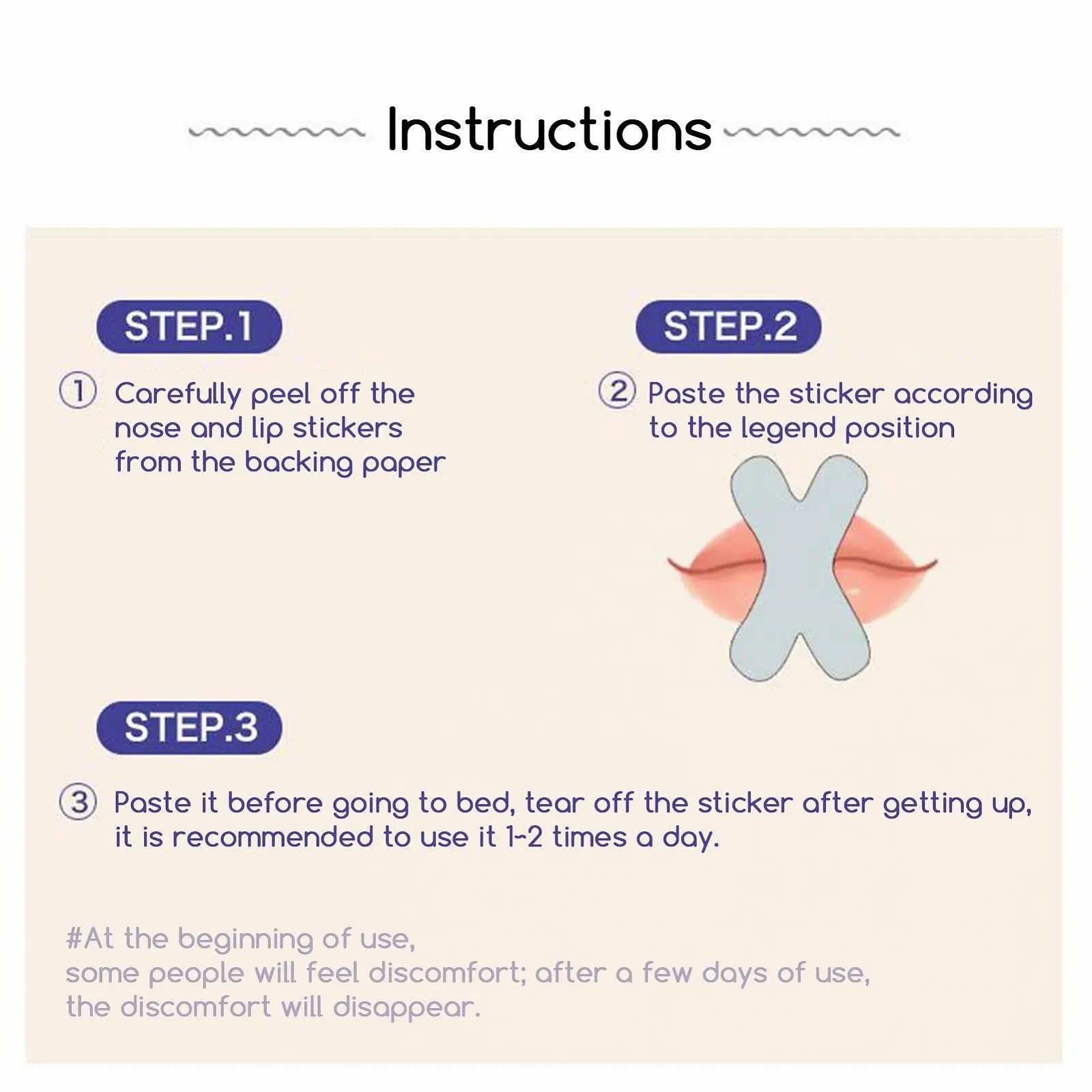 Смужки для рота проти хропіння backlight, 30 шт. покращене дихання носом, зменшення дихання ротом, покращений сон вночі, фото №4