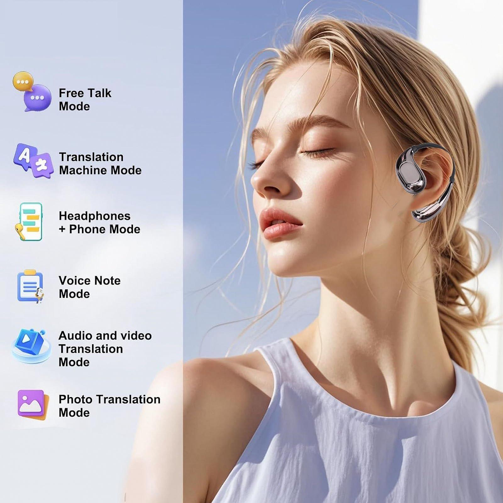 Навушники-перекладачі JTLB AI, 164 мови, 5.4, чорний, фото №2