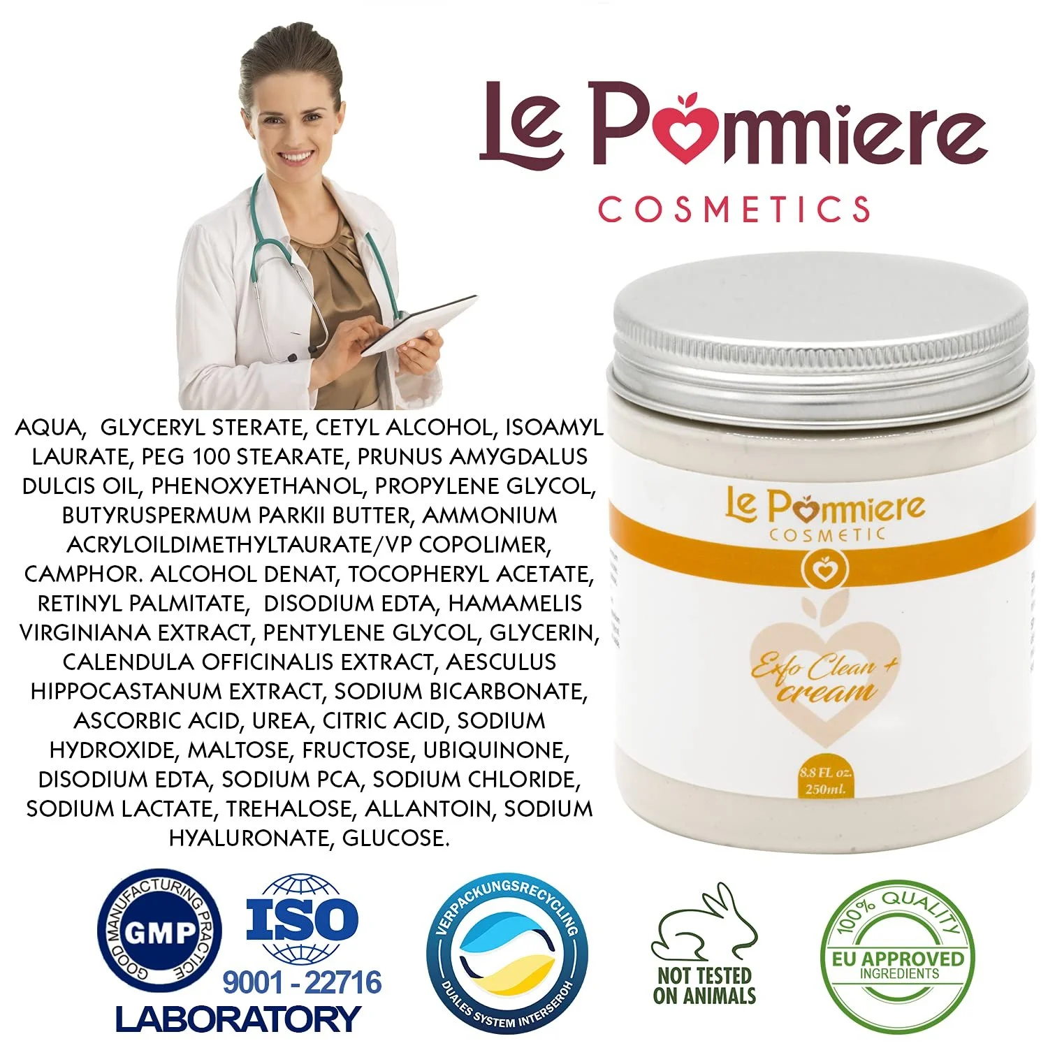 Маска для обличчя відлущувальна 250 мл з гіалуроновою кислотою, фото №5