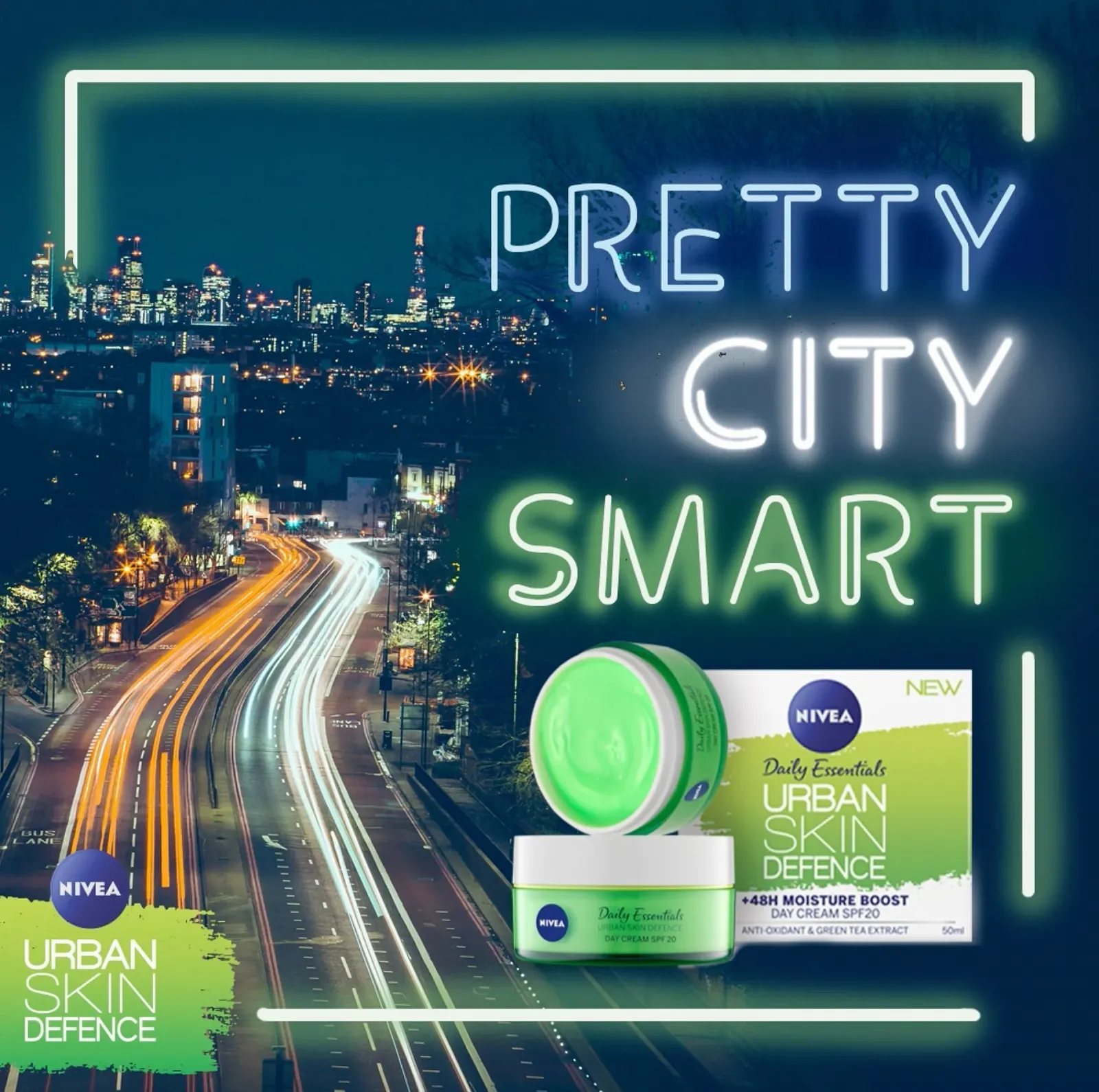 Денний крем для обличчя NIVEA Daily Essentials Urban Skin Defence SPF 20 з антиоксидантами та біо-екстрактом зеленого чаю 50 мл, фото №5 Денний крем для обличчя NIVEA Daily Essentials Urban Skin Defence SPF 20 з антиоксидантами та біо-екстрактом зеленого чаю 50 мл, фото №5