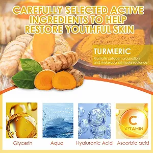 Маска для обличчя з глиною, вітаміном C і куркумою для глибокого очищення synthetic.ua - Фото 1