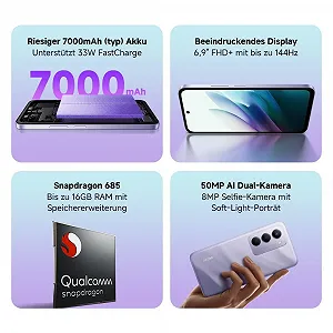 Смартфон XIAOMI Redmi 15 8 + 256 ГБ 6.9" FHD+ 144 Гц Snapdragon 685 50 МП 7000 мАч Черная полночь цена на synthetic.ua - Фото 1 Смартфон XIAOMI Redmi 15 8 + 256 ГБ 6.9" FHD+ 144 Гц Snapdragon 685 50 МП 7000 мАч Черная полночь synthetic.ua - Фото 1