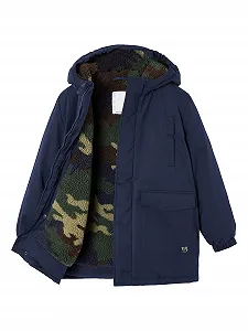 Зимова куртка Vertbaudet з підкладкою з флісу Teddy та переробленого поліестеру для хлопчиків - Фото 1