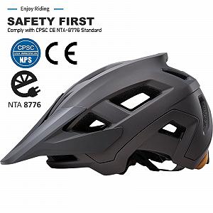Велосипедний шолом MTB, Ebike, регульований, для чоловіків, жінок, підлітків, 2 розміри 54-62 см synthetic.ua - Фото 1