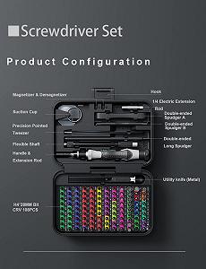 Набір викруток APRLIITY Precision 132 в 1 Магнітний для мобільних телефонів synthetic.ua - Фото 1