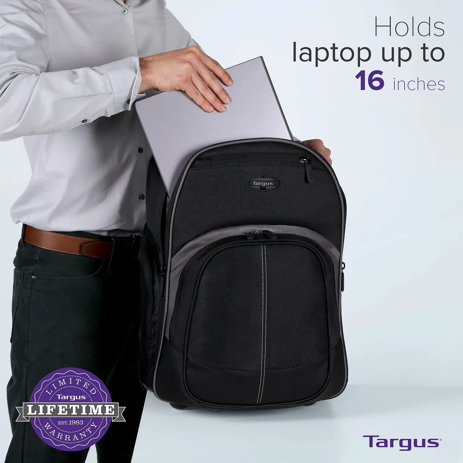 Рюкзак на колесах Targus TSB750US 16 inch Black, фото №6 Рюкзак на колесах Targus TSB750US 16 inch Black, фото №6