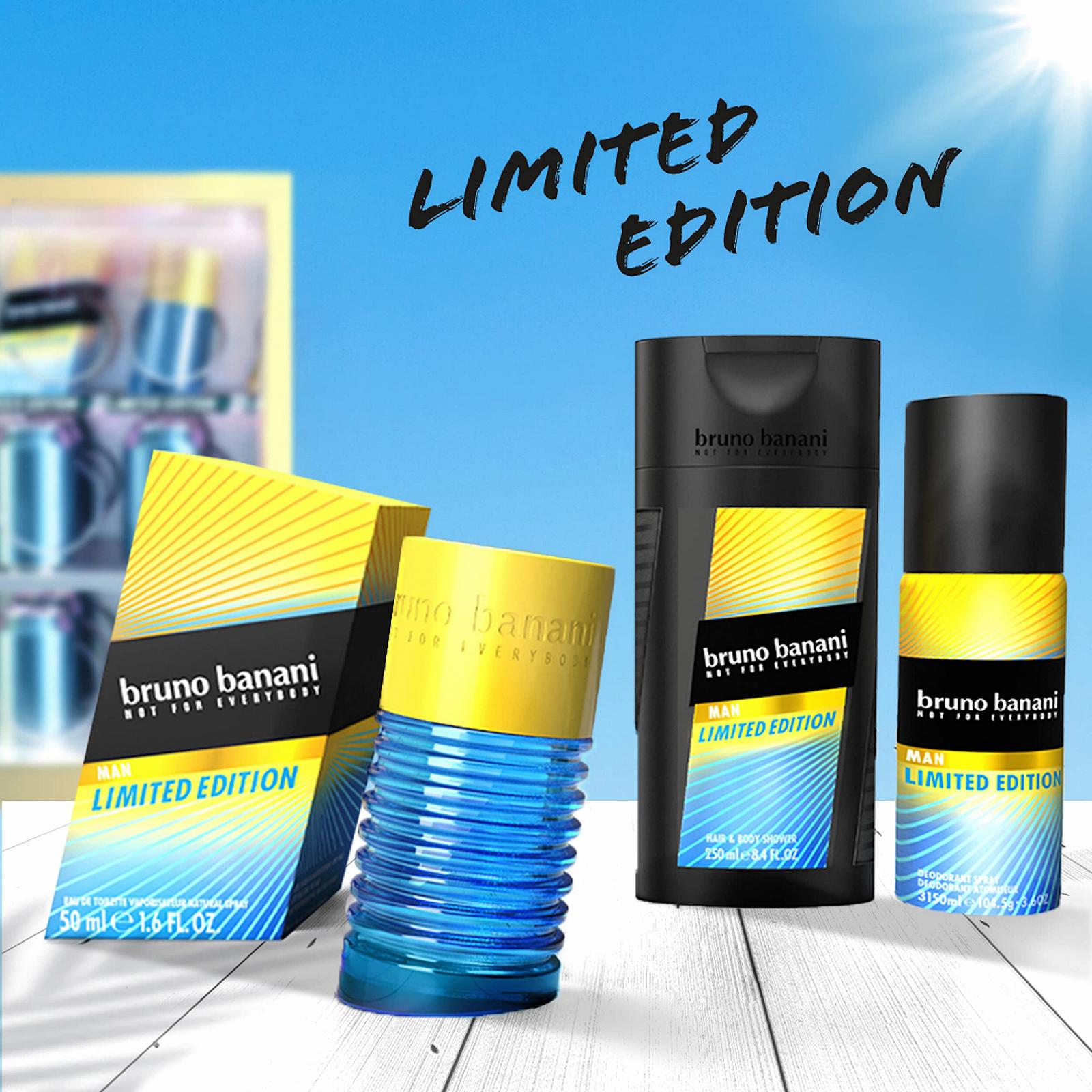 Eau De Toilette bruno banani Man Limited Edition 2021 Oriental Woody мужской аромат в стеклянном флаконе, фото №4