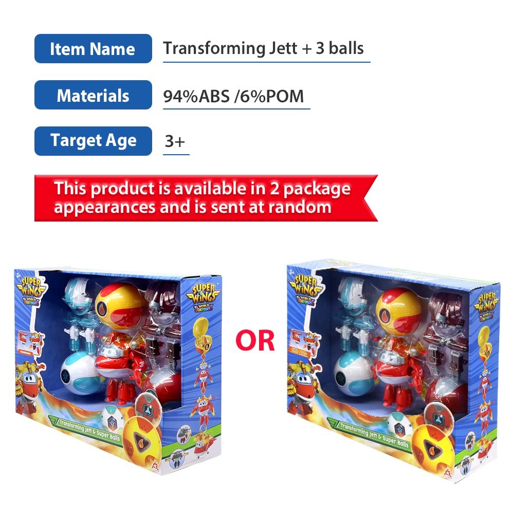 Трансформер Super Wings Iron Jet 12.7 см, красный, фото №6